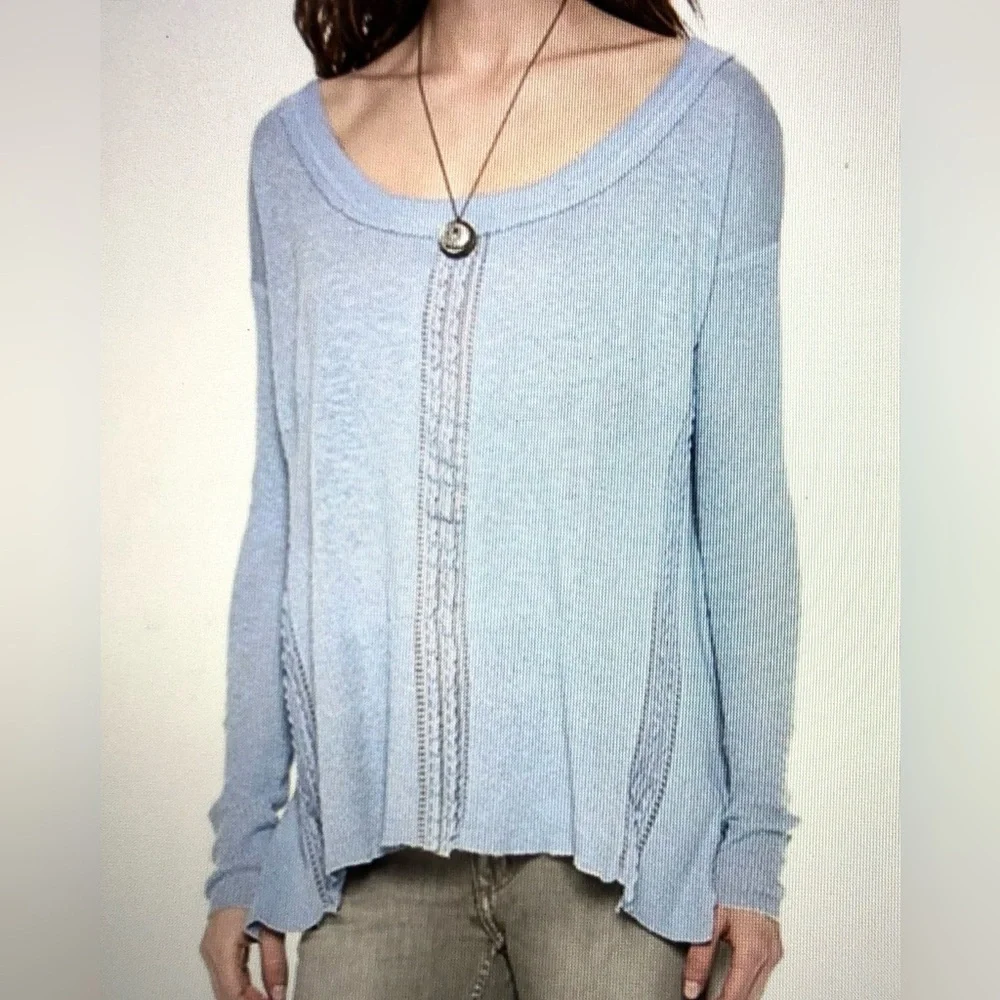 Free People Lace Road Tunic Sweater